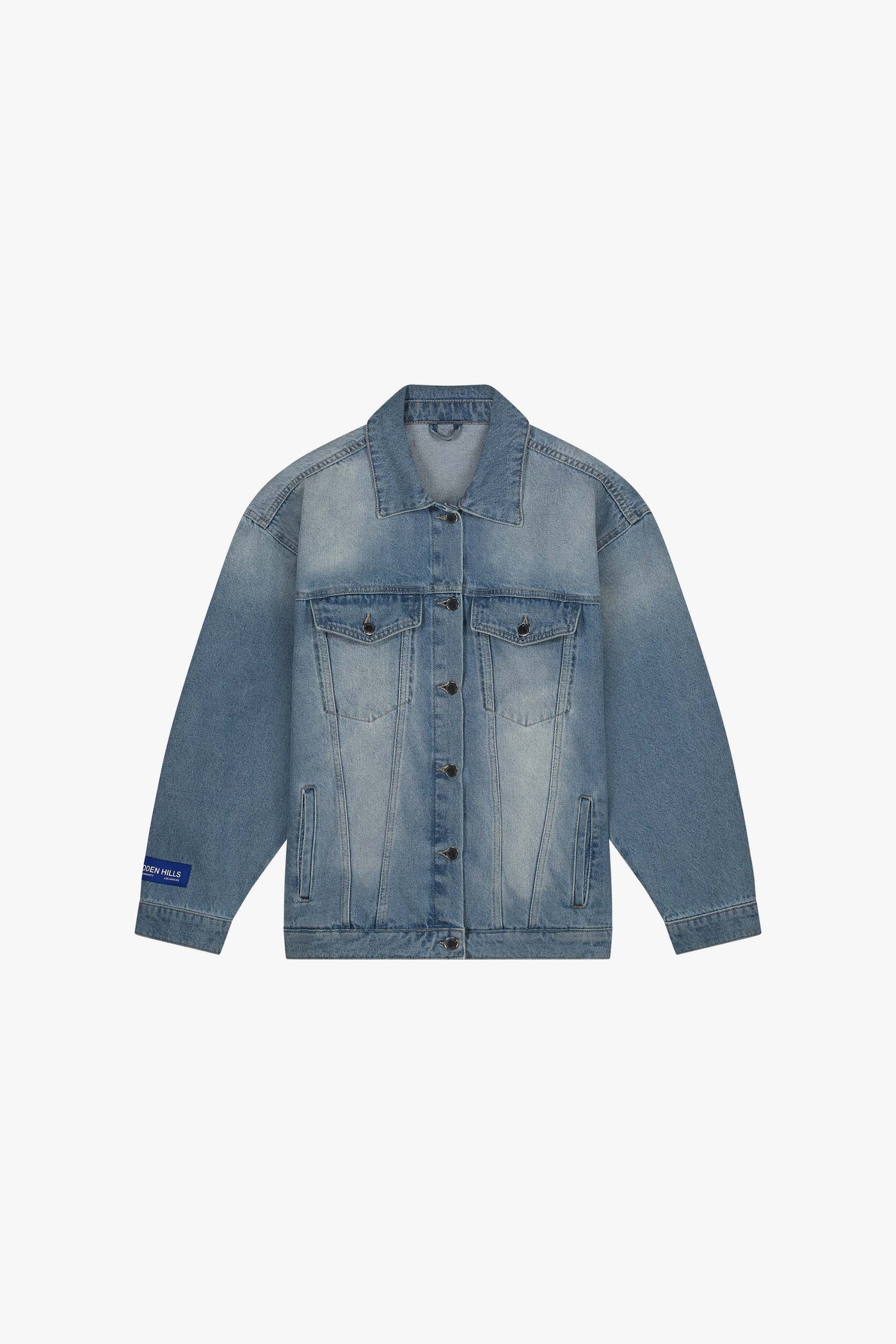 VESTE EN JEAN DÉCHIRÉE ET SURDIMENSIONNÉE