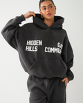 GATED COMMUNITY HOODIE DARK GREY