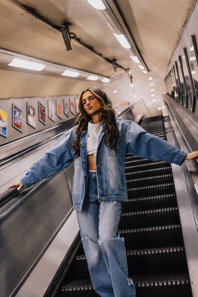 RIPPED OVERSIZED DENIM JACKET