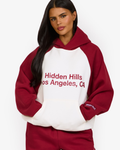 RAGLAN HOODIE BURGUNDY