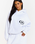 EMBLEM HOODIE LIGHT GREY