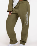 RAGLAN VINTAGE LOGO STRAIGHT LEG SWEATPANTS SAGE