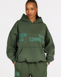 GATED COMMUNITY VINTAGE WASH HOODIE EMERALD GREEN