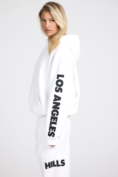 SLEEVE LOGO HOODIE OFF WHITE