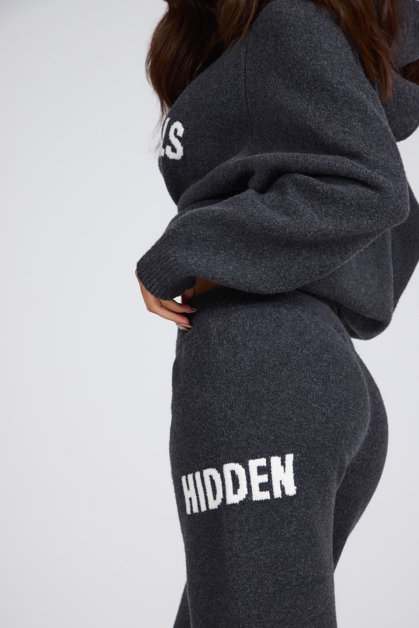 KNIT SWEATPANTS DARK GREY