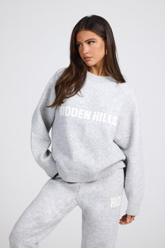 KNIT SWEATER LIGHT GREY