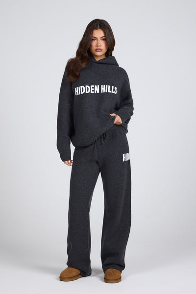 KNIT SWEATPANTS DARK GREY