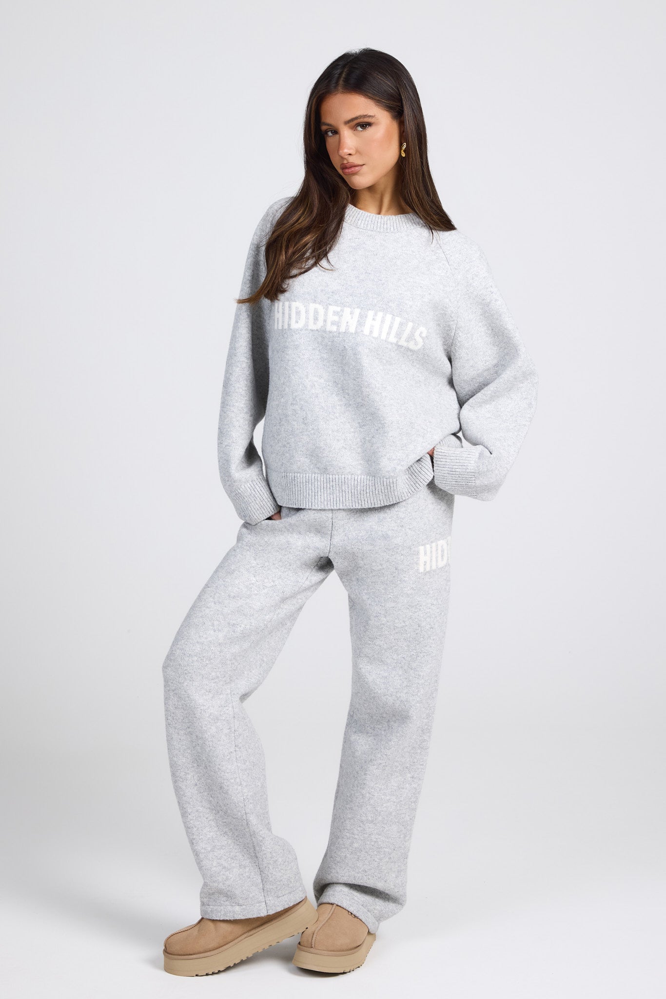 KNIT SWEATER LIGHT GREY