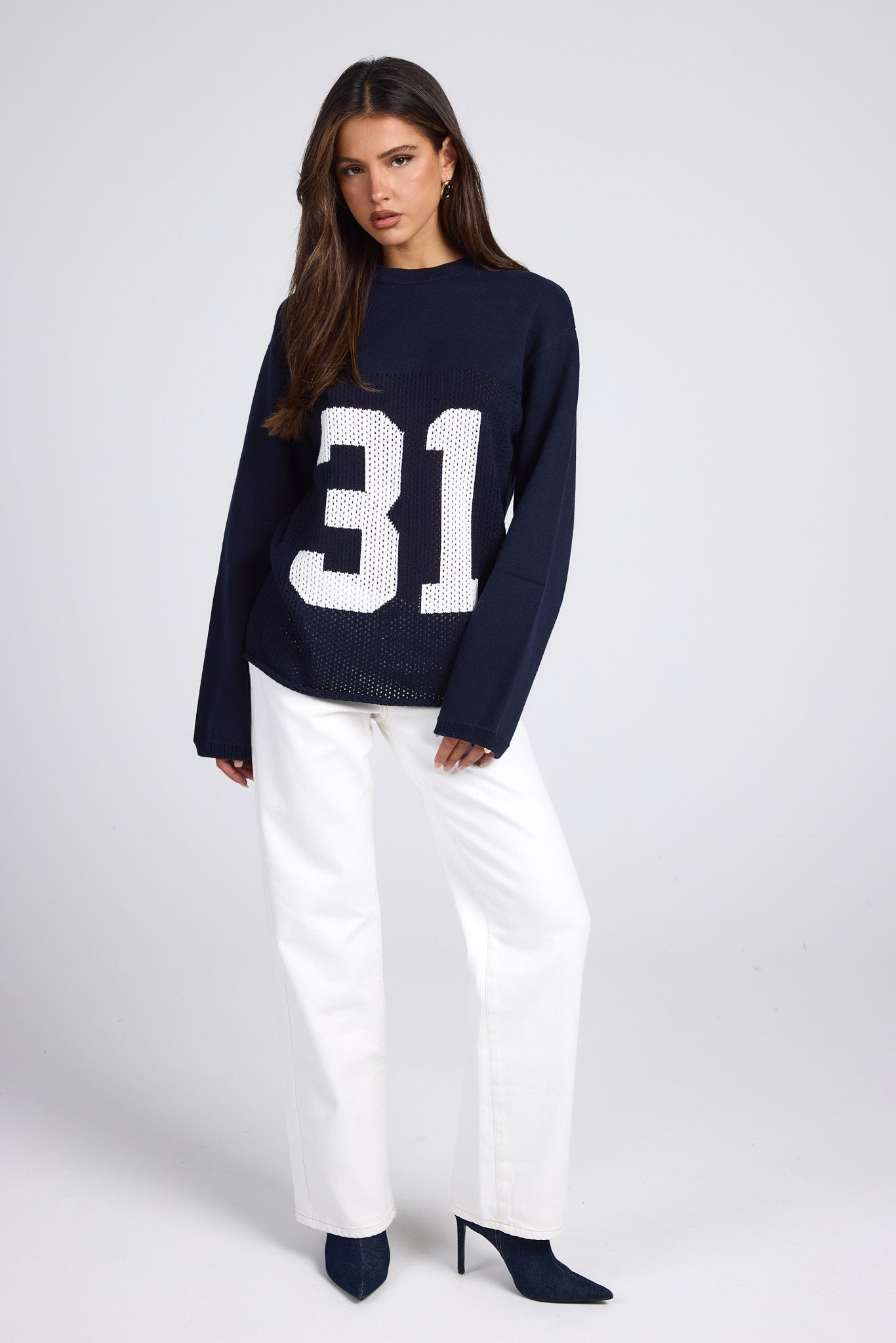 KNIT LONGSLEEVE JERSEY NAVY