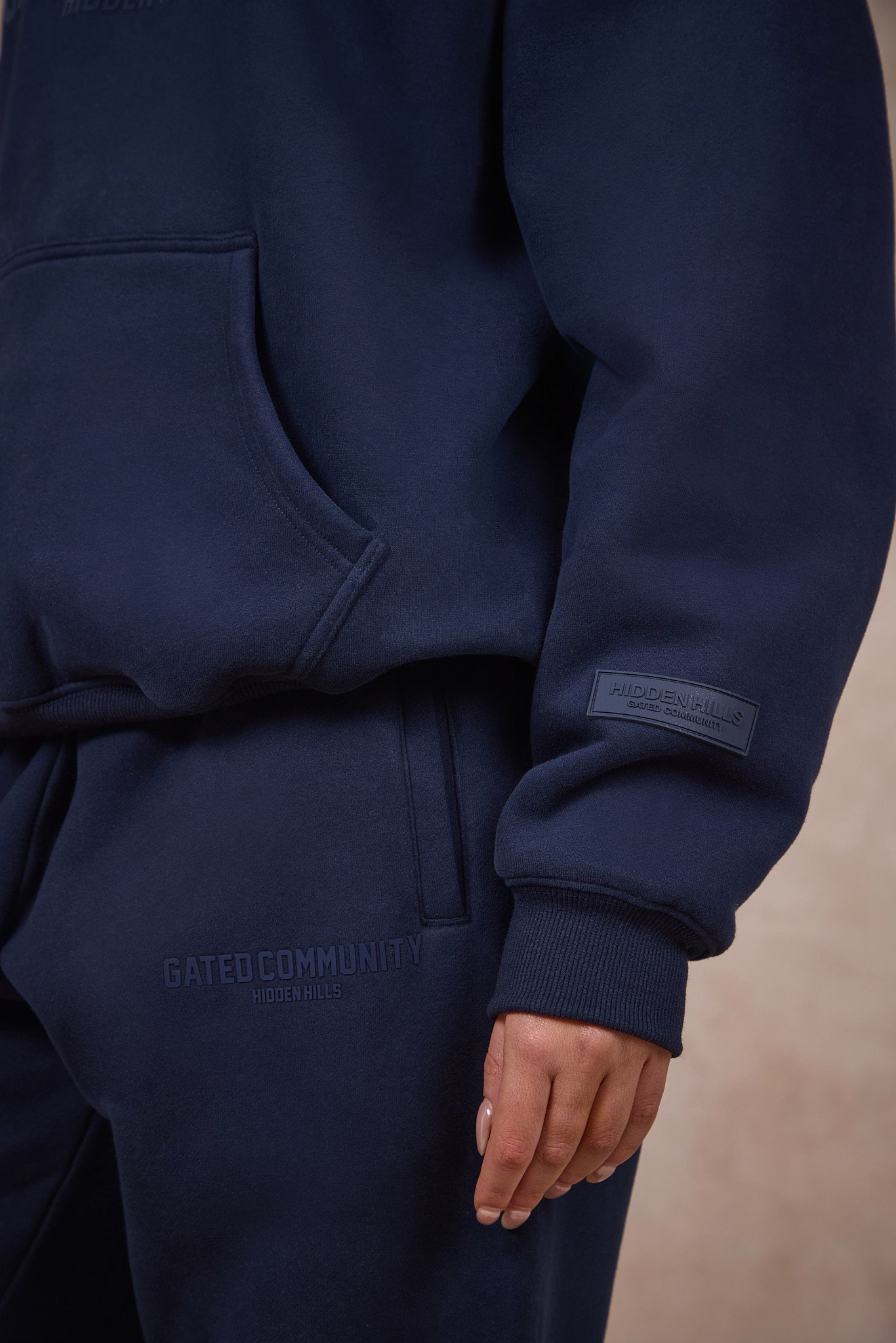 BASICS HOODIE NAVY
