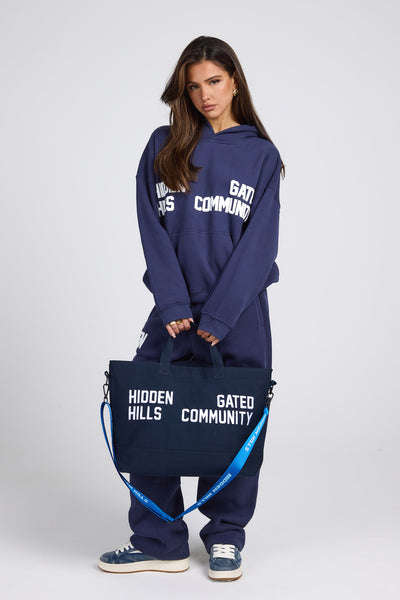 GATED COMMUNITY CANVAS SHOPPER BAG