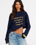 VINTAGE LOGO LONGSLEEVE T-SHIRT AMBER/NAVY