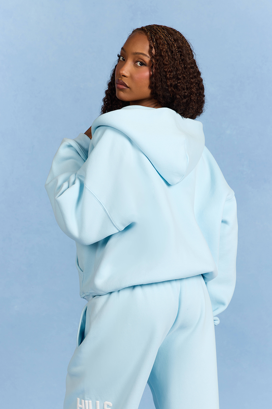 GATED COMMUNITY ZIP HOODIE LIGHT BLUE – Hidden Hills