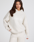 KNIT HOODIE BEIGE