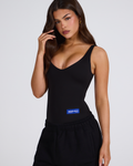 LABEL BODYSUIT BLACK