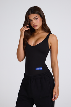 LABEL BODYSUIT BLACK