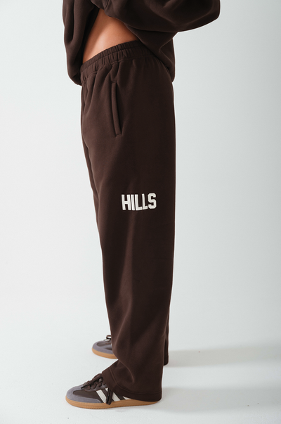 GATED COMMUNITY SWEATPANTS DARK BROWN