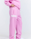 GATED COMMUNITY STRAIGHT LEG SWEATPANTS BUBBLEGUM PINK