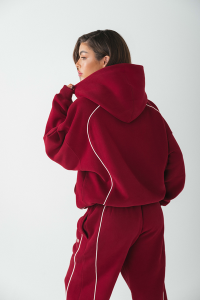 TECH LINE HOODIE BURGUNDY