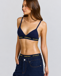 RIBBED BRIEF AMBER/NAVY