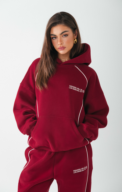 TECH LINE HOODIE BURGUNDY