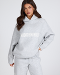KNIT HOODIE LIGHT GREY