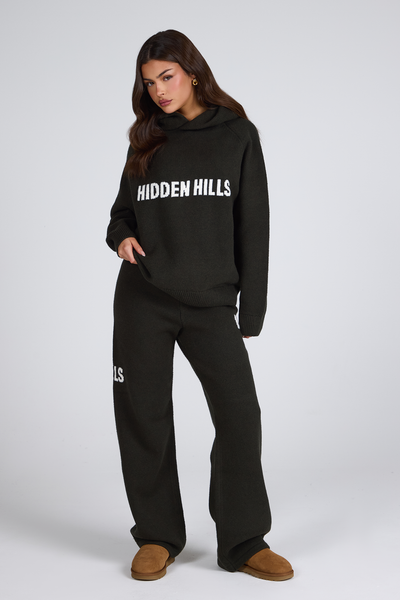 KNIT SWEATPANTS DARK GREEN