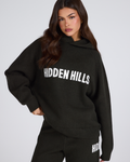 KNIT HOODIE DARK GREEN