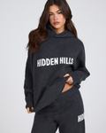 KNIT HOODIE DARK GREY