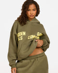 GATED COMMUNITY HOODIE SAGE/YELLOW