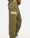 GATED COMMUNITY STRAIGHT LEG SWEATPANTS SAGE/YELLOW
