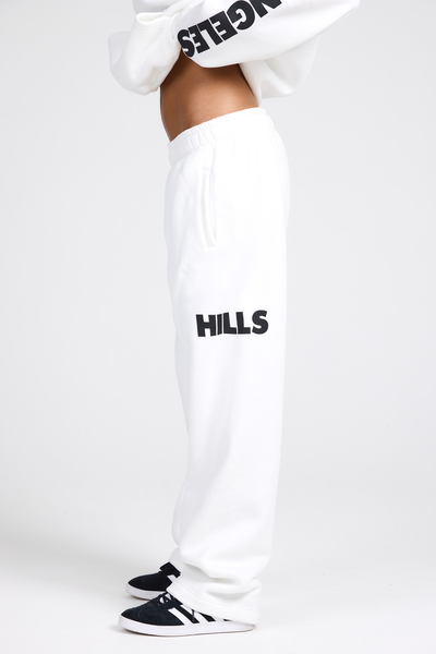 LOGO STRAIGHT LEG SWEATPANTS OFF WHITE