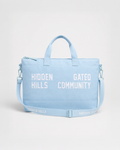 GATED COMMUNITY CANVAS SHOPPER BAG LIGHT BLUE