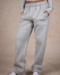 BASICS STRAIGHT LEG SWEATPANTS MEDIUM GREY