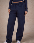 BASICS STRAIGHT LEG SWEATPANTS NAVY