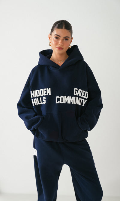 GATED COMMUNITY HOODIE NAVY