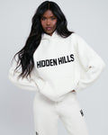 KNIT HOODIE OFF WHITE