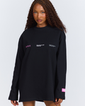 GRADIENT LOGO LONGSLEEVE T-SHIRT PINK/BLACK