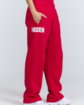 GATED COMMUNITY STRAIGHT LEG SWEATPANTS RASPBERRY RED