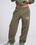 LABEL STRAIGHT LEG SWEATPANTS SAGE