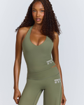 ACTIVE HALTER TOP SAGE