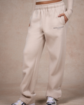 BASICS STRAIGHT LEG SWEATPANTS SAND