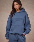 BASICS HOODIE STEEL BLUE
