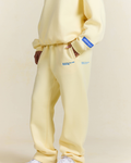 GRADIENT LOGO STRAIGHT LEG SWEATPANTS BUTTER YELLOW