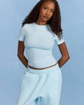 LABEL T-SHIRT LIGHT BLUE