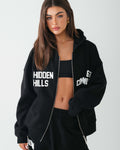 GATED COMMUNITY ZIP HOODIE BLACK