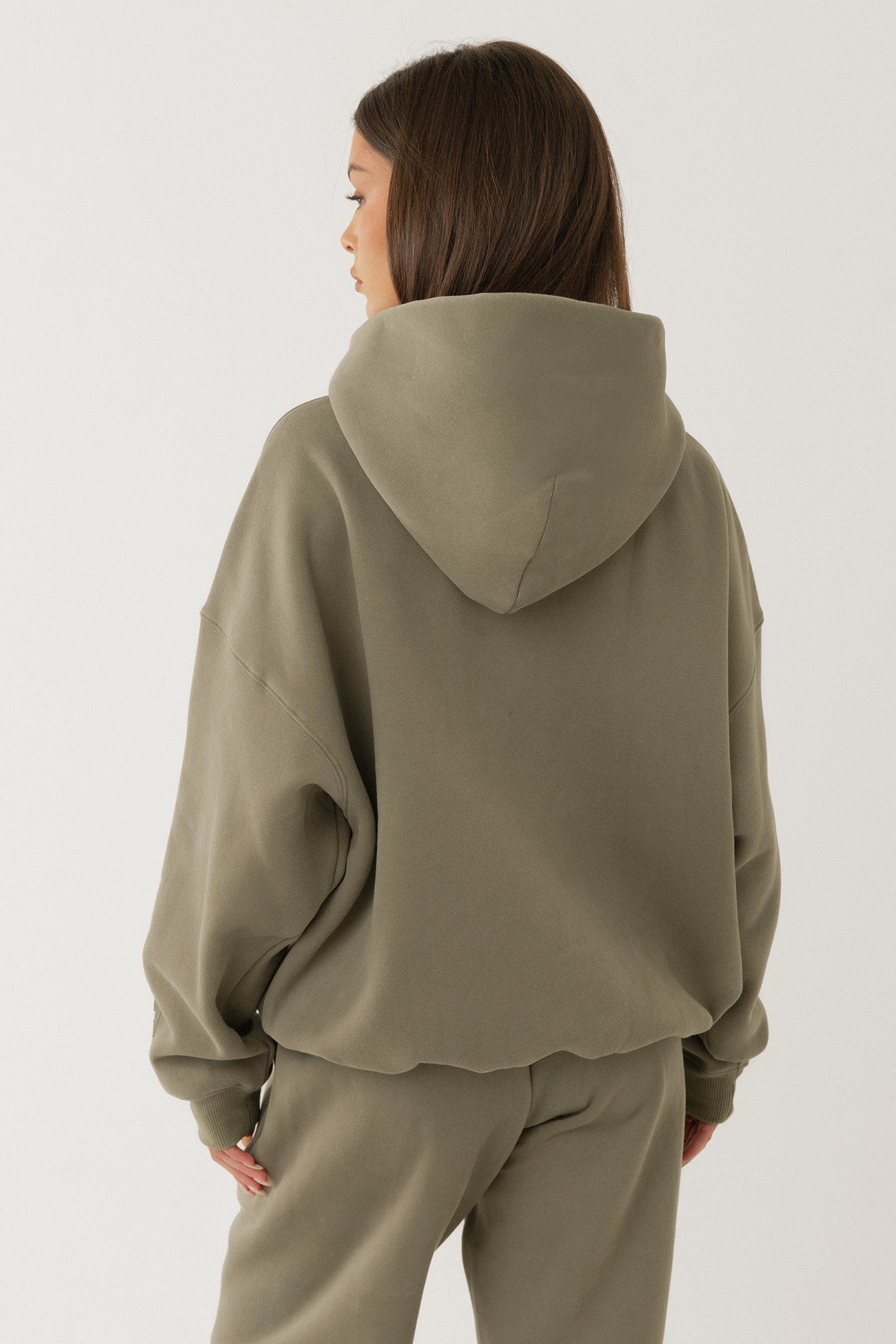 GEPRÄGTER HOODIE SALBEI