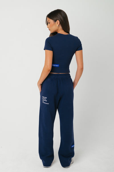 LABEL GERADES BEIN SWEATPANTS NAVY