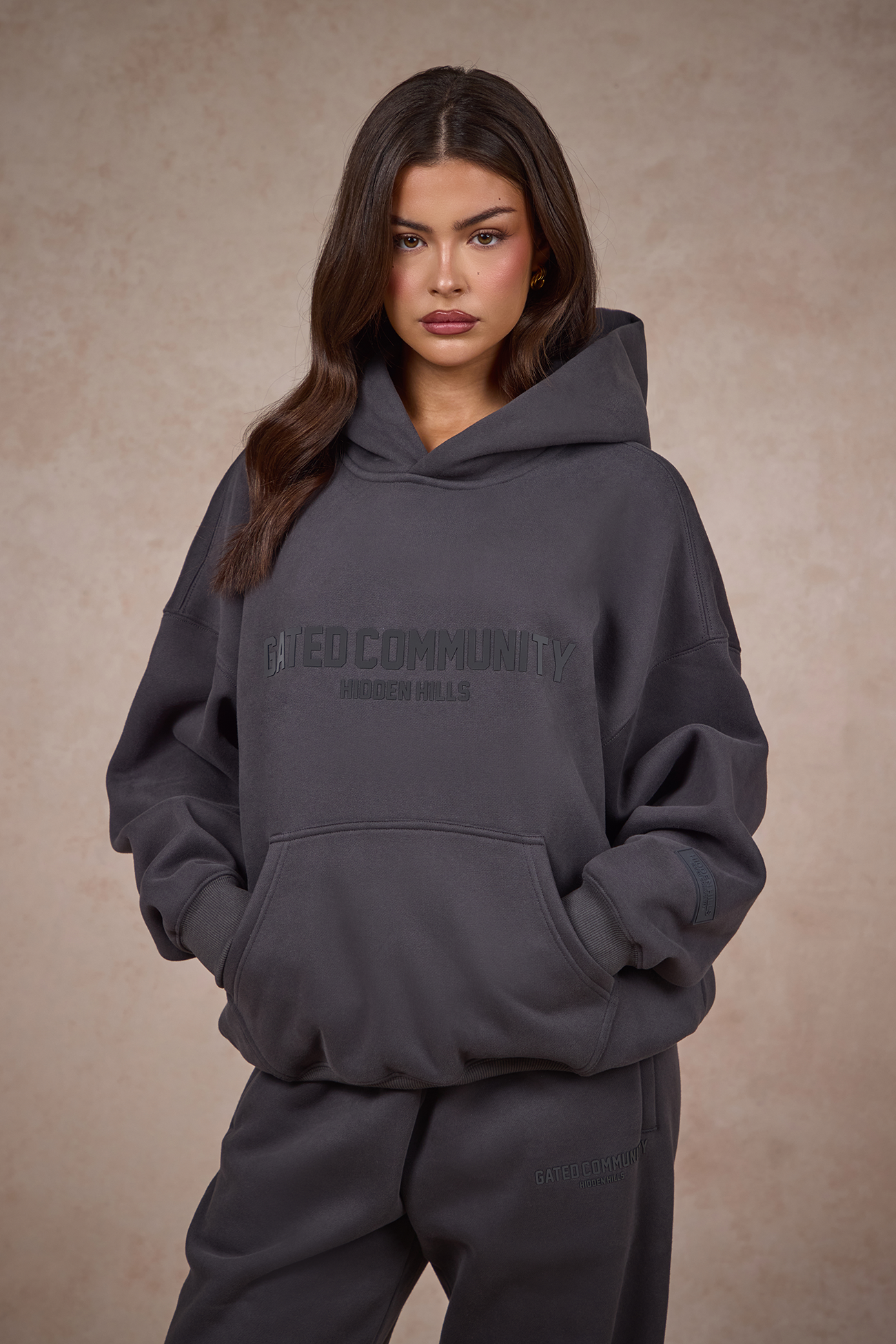 BASICS HOODIE DUNKELGRAU