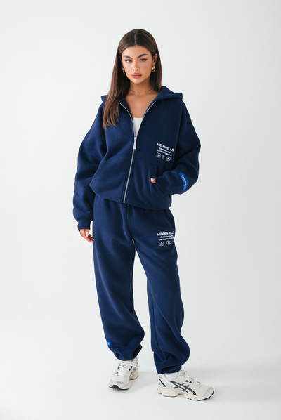 LABEL SWEATPANTS NAVY